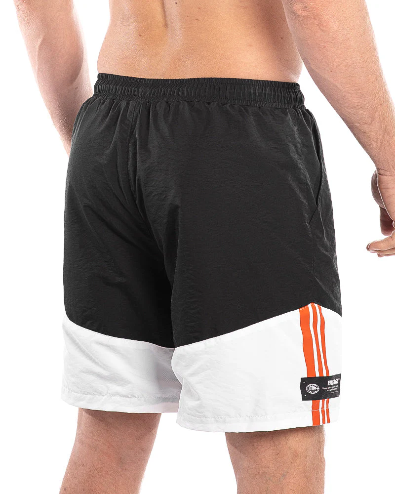 Engage Casual Block Shorts (Black/White) - Image 8